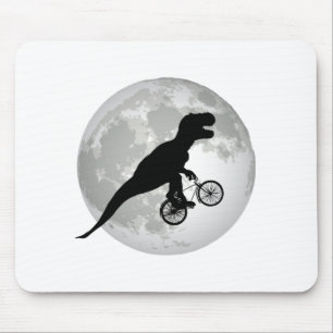 Mousepad Design Divertido de T-Rex Voando na Lua