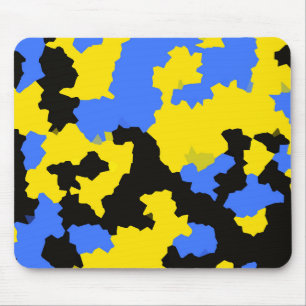 Mousepad Design do abstrato preto amarelo