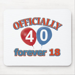 Mousepad Design do aniversário de 40 anos