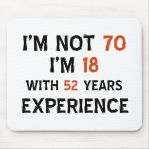 Mousepad design do aniversário do 70