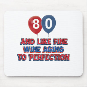 Mousepad design do aniversário do 80