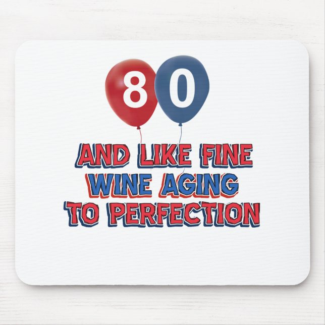 Mousepad design do aniversário do 80 (Frente)
