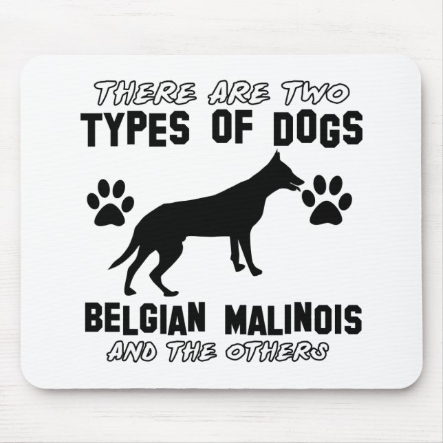 Mousepad Design do cão de Malinois do belga (Frente)