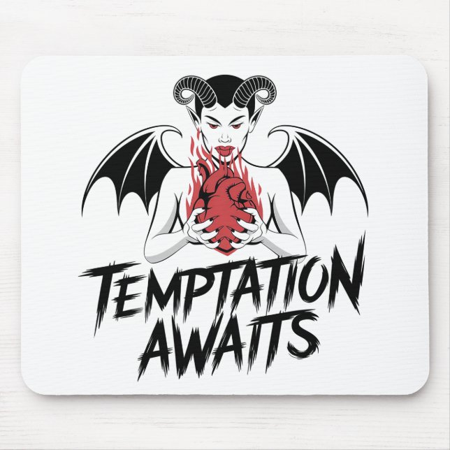 Mousepad Design do Demônio Gótico Sinistro - Esperas de Ten (Frente)