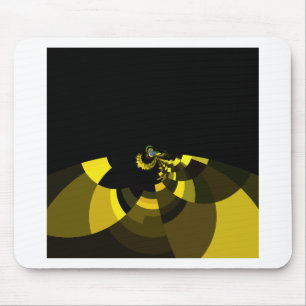 Mousepad Design do Gráfico de Arte de Vetor Preto e Dourado