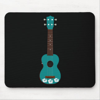 Mousepad design do hibiscus do ukulele da cerceta