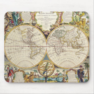 Mousepad Design do História-amante do mapa de Velho Mundo