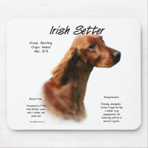 Mousepad Design do Irish Setter History