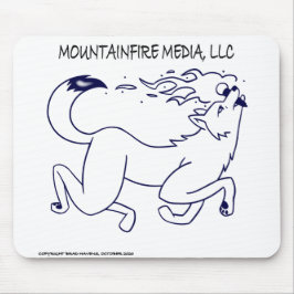Mousepad Design do logotipo de mídia de MountainFire em um