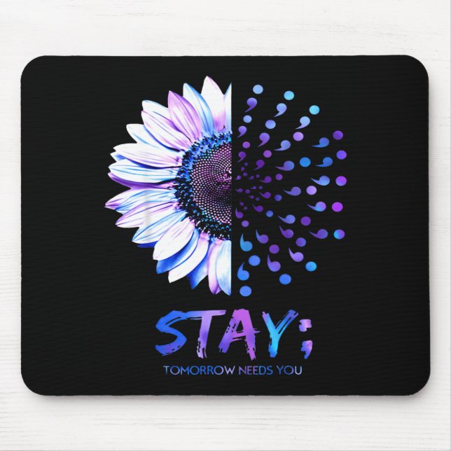 Mousepad Design do Mês de Prevenção e Conscientização da Sa (Frente)