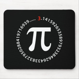 Mousepad Design do número do Pi