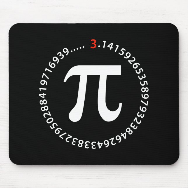 Mousepad Design do número do Pi (Frente)