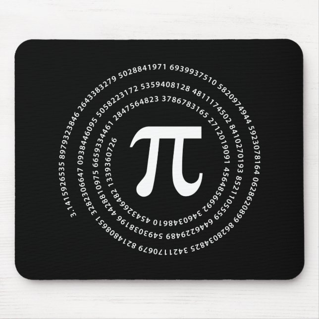 Mousepad Design do número do Pi (Frente)