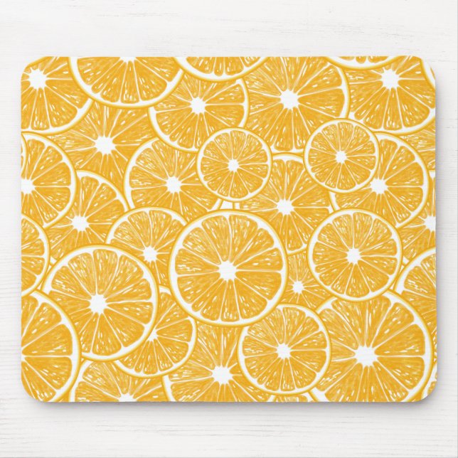 Mousepad Design do padrão das fatias laranja (Frente)