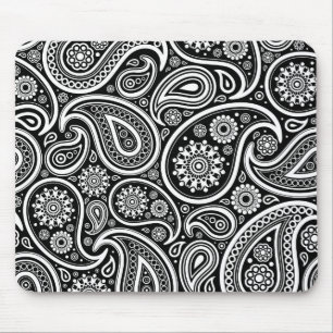 Mousepad Design do padrão do monitor branco em preto