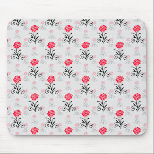 Mousepad Design do Padrão do Pilha do Flor da rosa vermelha