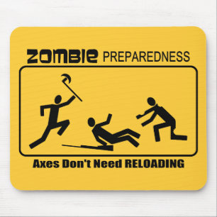 Mousepad Design do Reload dos machados da prontidão do