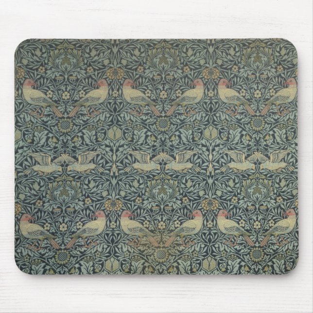 Mousepad Design do tecido da pomba e do Rose, c.1879 (Frente)