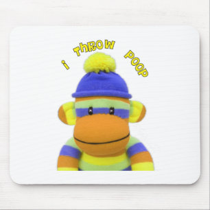 Mousepad Design do tombadilho do macaco da peúga "eu