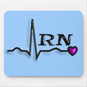Mousepad Design dos presentes QRS da enfermeira diplomada