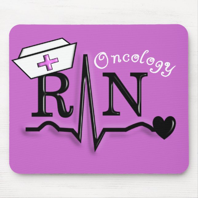 Mousepad Design dos presentes QRS do RN da enfermeira de (Frente)