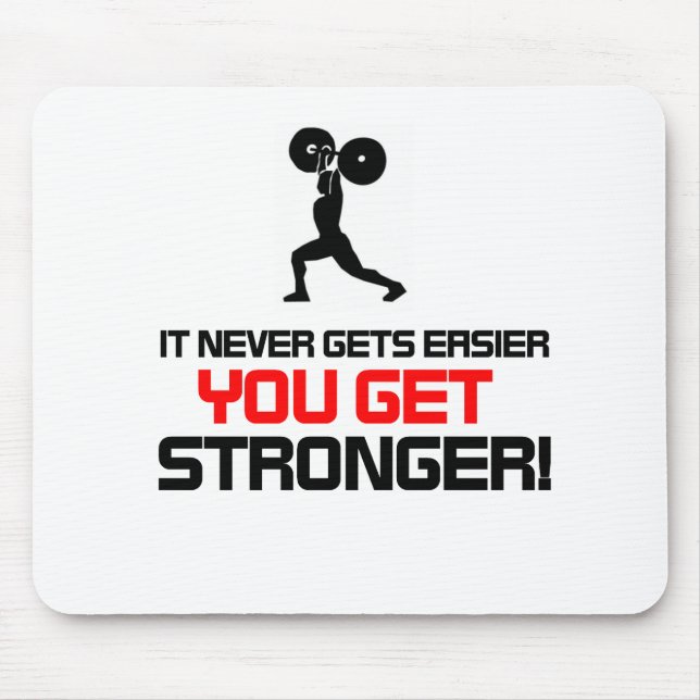 Mousepad Design engraçado das citações do Gym (Frente)