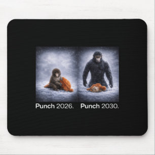 Mousepad design engraçado de animal meme de macaco fofo