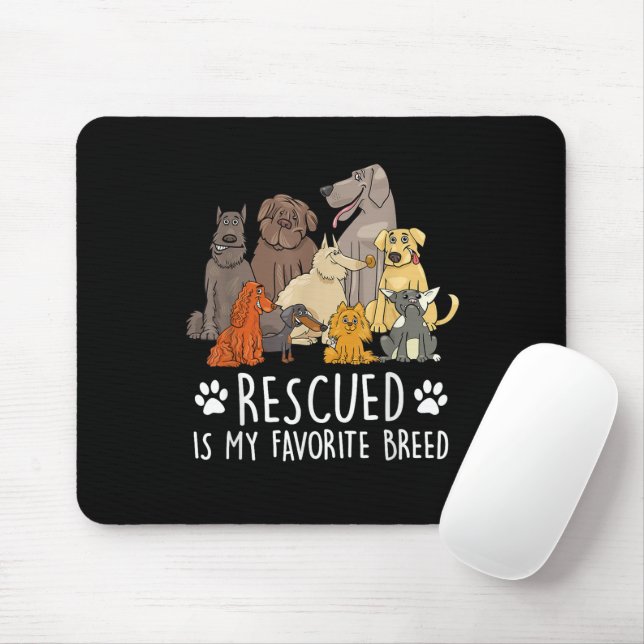 Mousepad Design engraçado de cachorro para homens e mulhere (Com mouse)