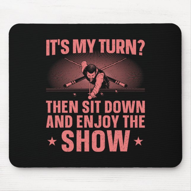 Mousepad Design Engraçado De Piscina De Bola Para Homens Jo (Frente)
