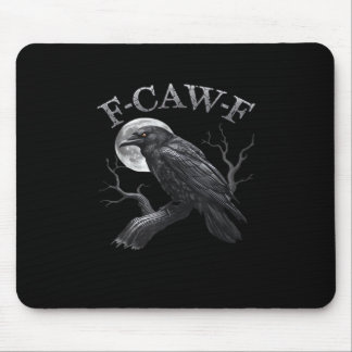 Mousepad Design F-Caw-F Clássico Gótico da Lua Pássaro Resf