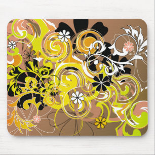 Mousepad design floral abstrato