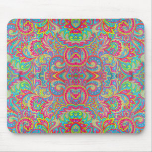 Mousepad Design floral colorido e bonito