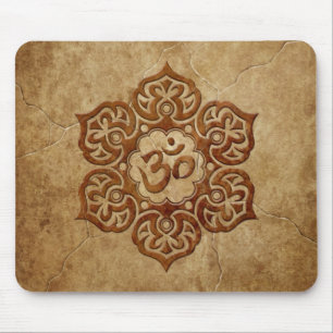 Mousepad Design floral de pedra de Aum
