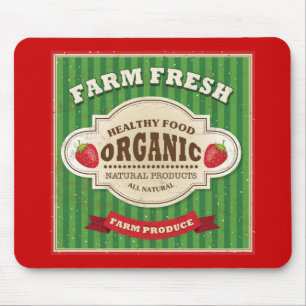 Mousepad Design fresco do poster da fazenda retro