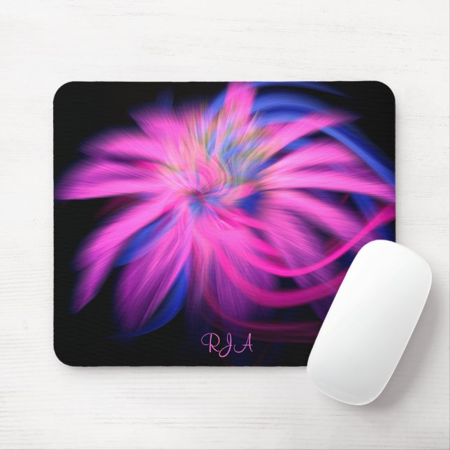 Mousepad Design frontal artificial personalizado, cor-de-ro (Com mouse)