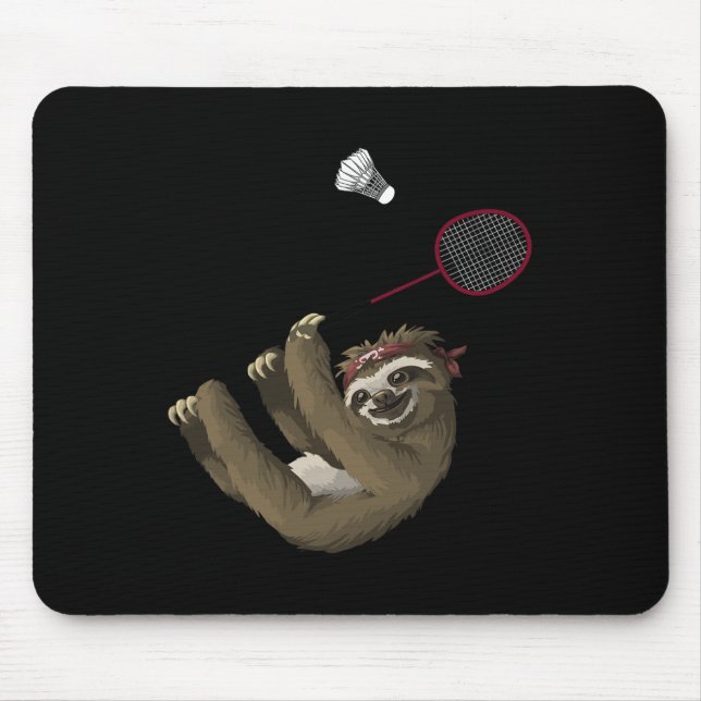 Mousepad Design Funny Badminton Para Jogadores De Badminton (Frente)