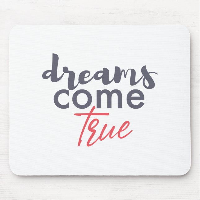 Mousepad Design gráfico moderno e brincalhão de sonhos se t (Frente)