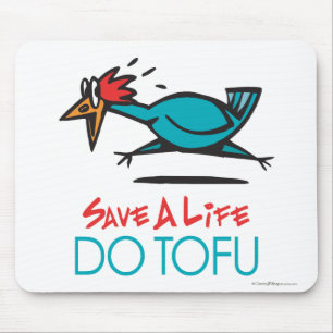 Mousepad Design Humorístico Tofu