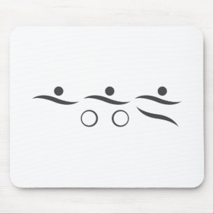 Mousepad Design legal do Triathlon impresso no vário