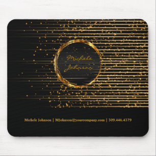 Mousepad Design leve Ouro abstrato