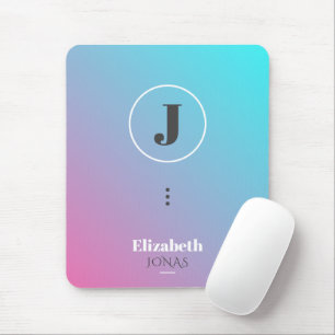 Mousepad Design minimalista em cores pastosas