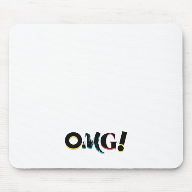 Mousepad Design moderno, divertido, vibrante, ousado, moder (Frente)