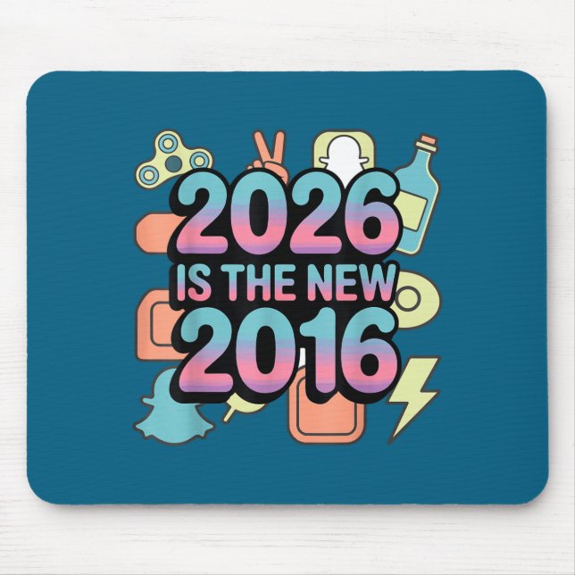 Mousepad Design Nostalgia Retro 2016 Novo 2026 (Frente)