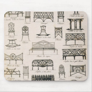 Mousepad Design para assentos de jardim, 'de um compêndio
