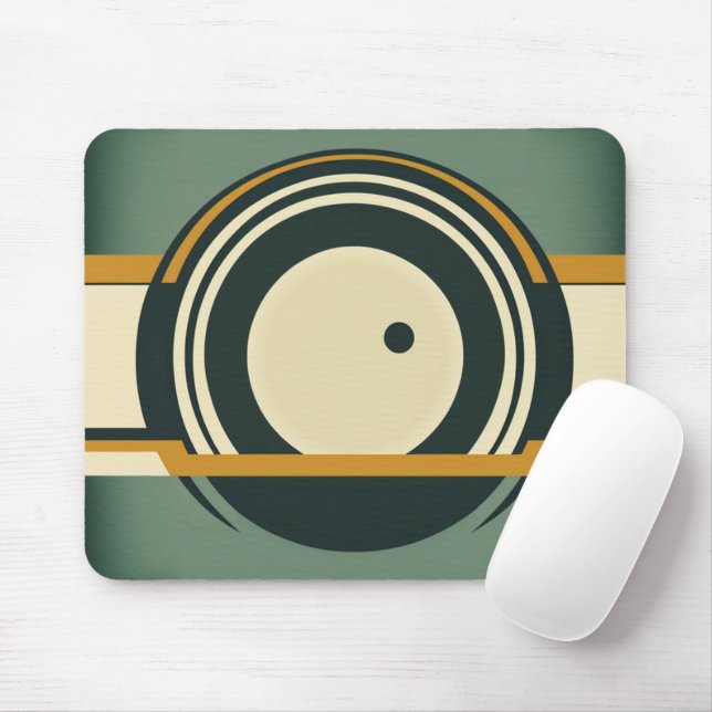 Mousepad design - Parte traseira 70s (Com mouse)