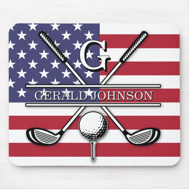 Mousepad Design Patriótico da Bandeira Americana (Frente)