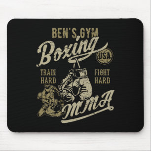 Mousepad Design Retro de Boxe Mma do Ginásio do Ben para o