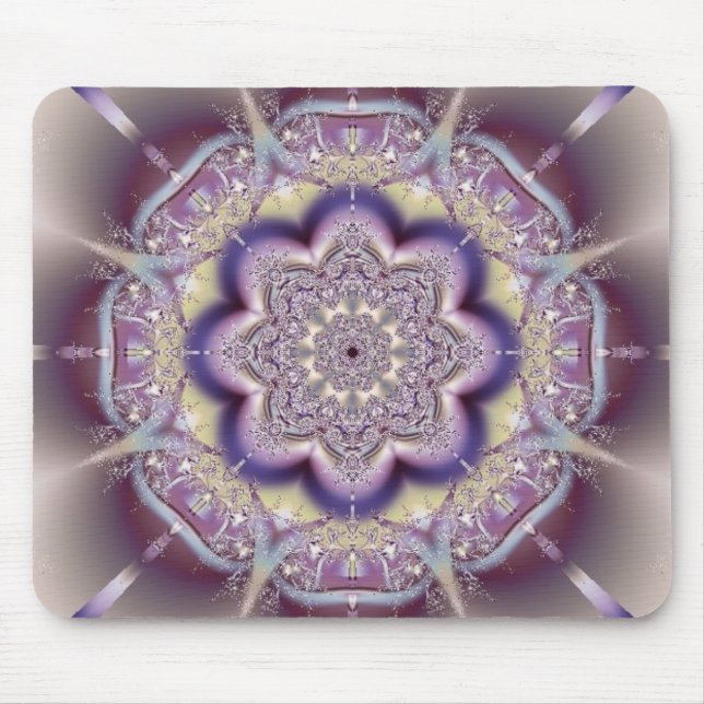 Mousepad Design roxo da arte abstracta (Frente)