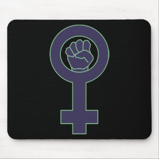 Mousepad Design roxo e verde do espelho do venus