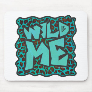 Mousepad Design Selvagem Me Brown e Teal Leopard